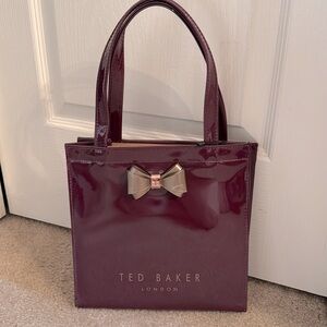 Ted Baker London Burgundy Tote with Bow